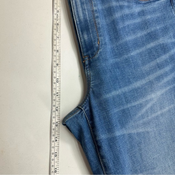 J. Jill Denim Block Island Wash High Rise Full Leg Straight Jeans Women 10P Blue - Picture 7 of 9